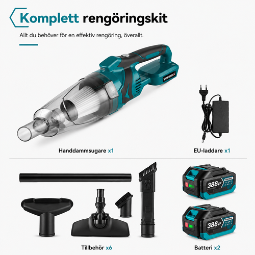 Batteridriven Dammsugare